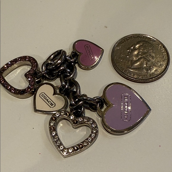 Coach Heart Charms - Purple and Silver - Picture 6 of 6